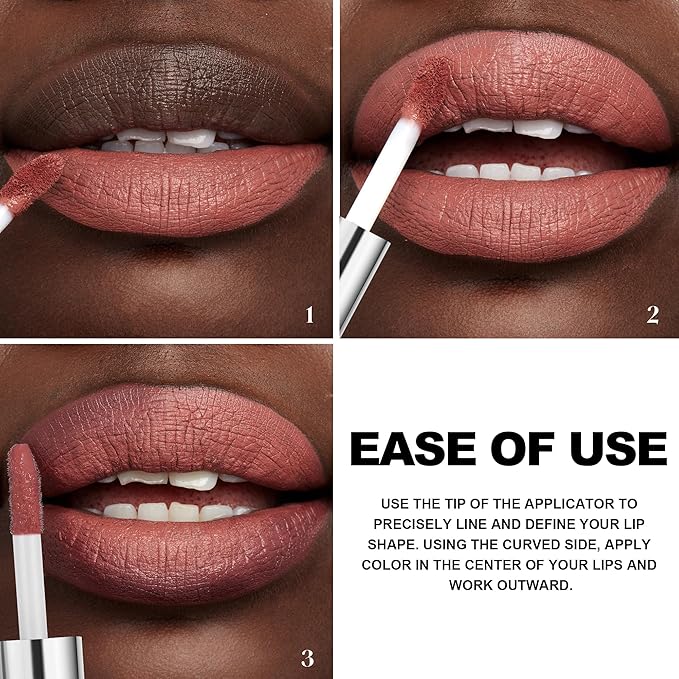 6Pcs Matte Liquid Waterproof Lipstick Set Long Lasting Lipstick For Up To 12HR Wear, Moisturizing Capsule Tube Shape Lip Gloss Red Smooth Lip Stick Christmas Gift Set for Women/Girls, Set B