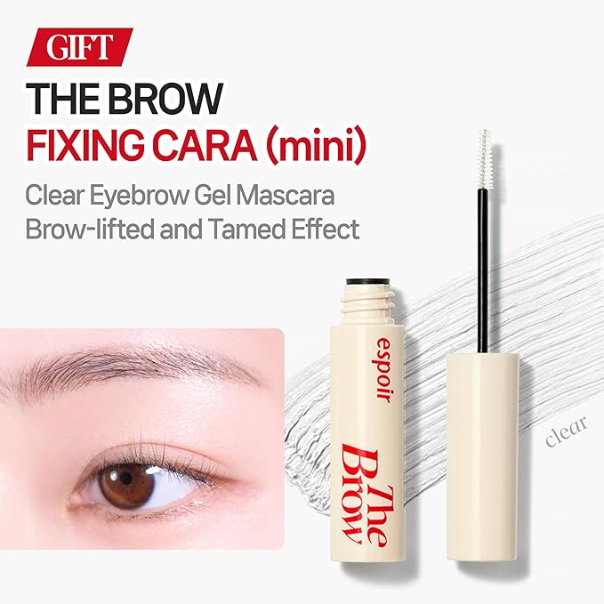 Espoir The Brow Balance Pencil Combo #6 Light Taupe (Mini Clear Eyebrow Mascara Included) | Natural and Easy Brow Draw Without Clumps | Detailed, Rich Texture | Korean Makeup