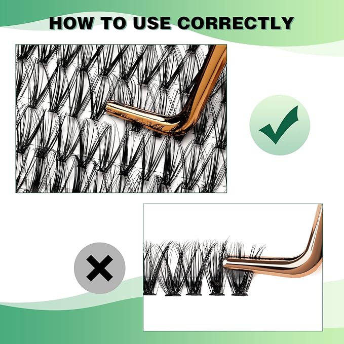 Lash Clusters 300pcs Individual Lashes 30D 0.07C Curl 9-18MIX DIY Eyelash Extension KEYYOU Large Tray Volume Soft&Natural Cluster Lashes(30D-0.07C,9-18MIX)