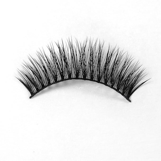 Missamé SULTRY Deluxe Beauty False Eyelashes Set Handmade with Premium Synthetic Fibers, Black, 1 Pair