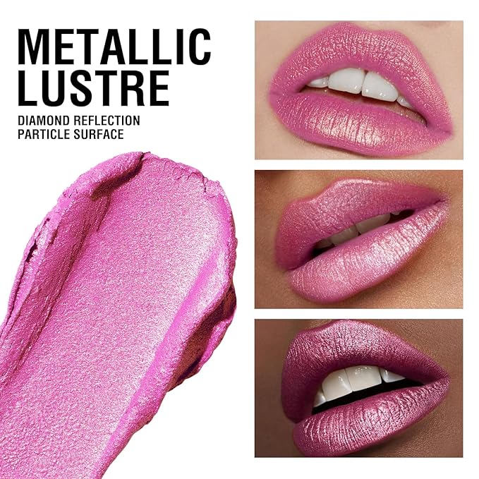 Starry Mermaid Lipstick, High Pigment, Silky Smooth, Nourishing Moisturizer, Long Lasting, Waterproof, Sparkling Lipstick (03#)