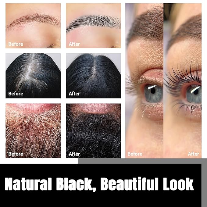 Libeauty Lash Color Kit 15ml - Black Eyebrow & Eyelash Coloring with Natural Effects, Salon & Home Use, Lasts 4-6 Weeks