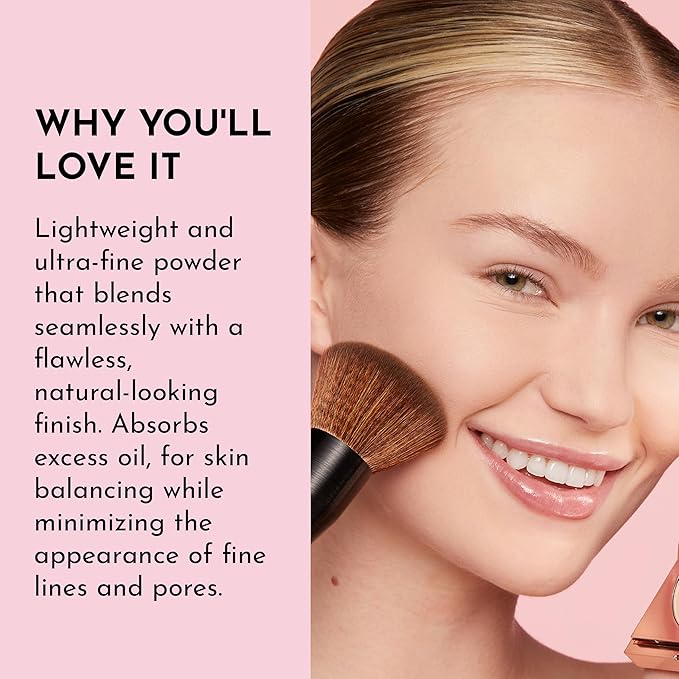 Talc-Free Skin-Smoothing Perfecting Powder - Fair - Premium Makeup, Skin Smoothing Powder with Natural Ingredients, Ultra-Fine Soft Focus Setting Powder, Talc Free - 0.34 oz