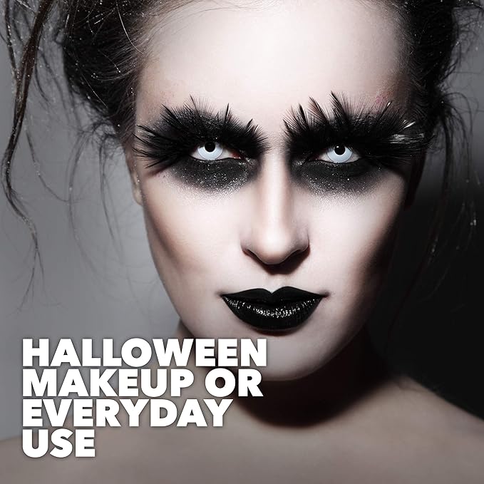 MANIC PANIC Goth White Cream to Powder Foundation - Full Coverage Cream Foundation for Halloween, Cosplay or Costume Makeup - Base, Primer, Under Eyes Concealer or Shadow Brightener - Vegan