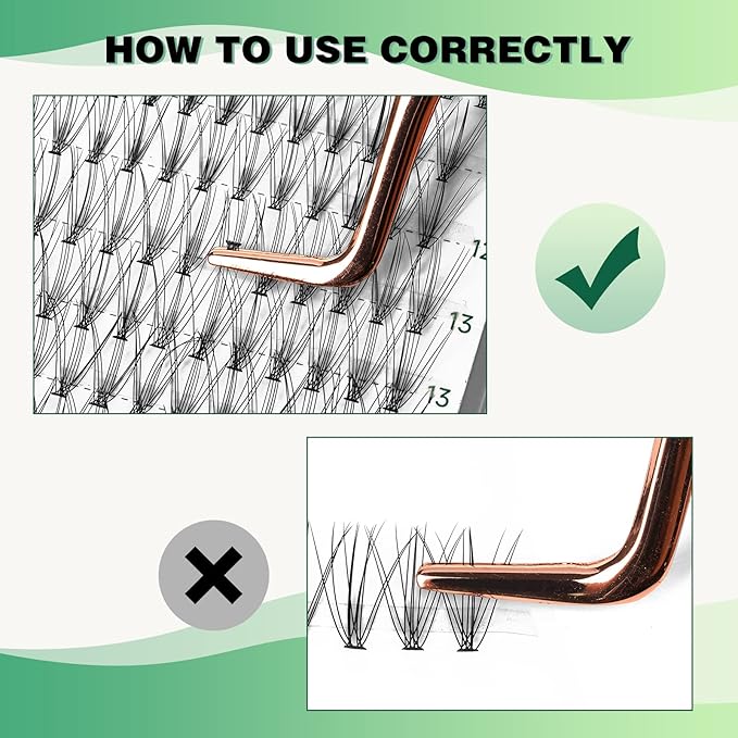 Lash Clusters 300Pcs Individual Lashes 10D 0.1D Curl 9-18MMIX Lash Extensions Clusters Lashes Soft&Natural False Eyelashes Individual DIY Eyelash Extension at Home(10D-0.1D,9-18MIX)