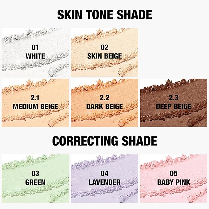 Translucent Set Finishing Powder - Sebum Control Face Loose Powder, Matte & Silky Finish, Lightweight, Long-lasting, Korean Makeup, 0.24 Oz. (2.3 Deep Beige, 0.24 Oz.)