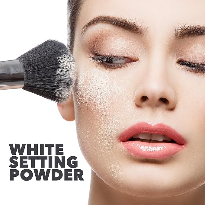 MANIC PANIC Goth White Cream to Powder Foundation - Full Coverage Cream Foundation for Halloween, Cosplay or Costume Makeup - Base, Primer, Under Eyes Concealer or Shadow Brightener - Vegan