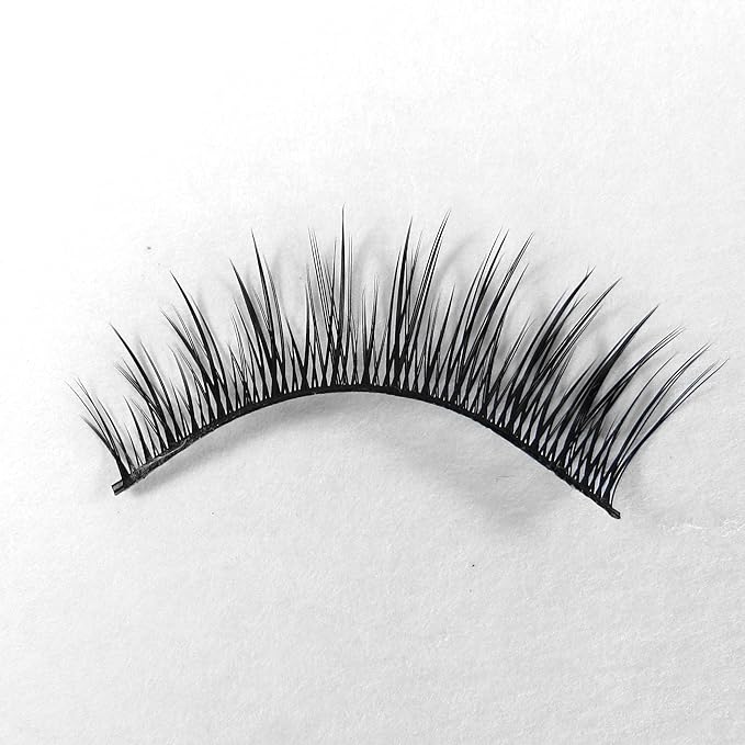 Missamé COY Deluxe Professional False Eyelashes Set Handmade with Premium Synthetic Fibers, Black, 1 Pair