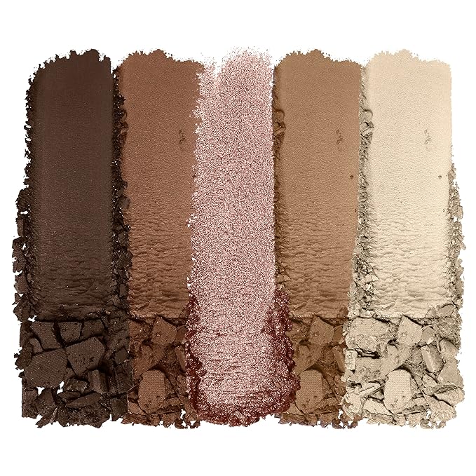 wet n wild Color Icon 5-Pan Palette Brown Walking On Eggshells & Mega Last High-Shine Lipstick Pinky Ring Bundle