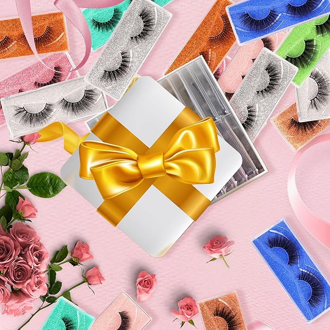 False Eyelashes 30 Pairs Natural 3D Faux Mink Lashes Pack Handmade Eye Lashes Wholesale 10 Styles