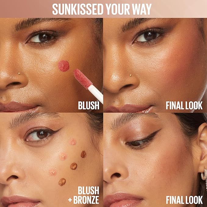 Maybelline Sunkisser Multi-Use Liquid Blush and Bronzer, Blendable, Longwear, Glowy Make Up, Sol Search, 1 Count