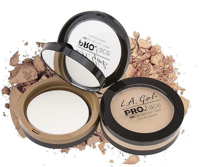 L.A. Girl PRO.Face Matte Pressed Powder, Classic Ivory GPP602 (Pack of 3)