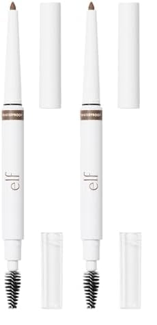 e.l.f. Instant Lift Waterproof Brow Pencil, Long-Lasting Eyebrow Pencil For Grooming & Shaping Brows, Vegan & Cruelty-free, Taupe (Pack of 2)