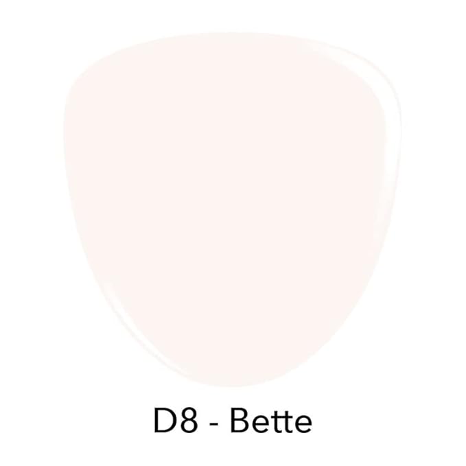 Revel Nail Dip Powder - White Dip Powder for Nails, Chip Resistant Dip Nail Powder with Vitamin E and Calcium, DIY Manicure, Bette
