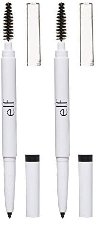 e.l.f. Instant Lift Brow Pencil, Dual-Sided, Precise, Fine Tip, Shapes, Defines, Fills Brows, Contours, Combs, Tames, Auburn, 0.006 Oz (Pack of 2)