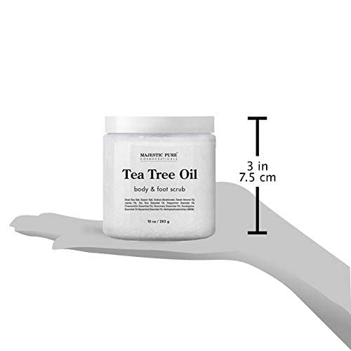 Majestic Pure Himalayan Body Scrub and Tea Tree Scrub Bundle – Body and Foot Scrub Combo set