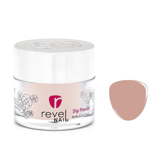 Revel Nail Dip Powder - Nude Dip Powder for Nails, Chip Resistant Dip Nail Powder with Vitamin E and Calcium, DIY Manicure, Itzel
