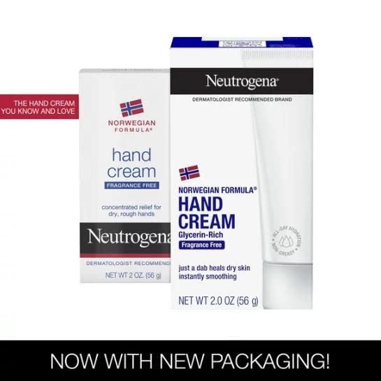Neutrogena Norwegian Formula Hand Cream Fragrance Free 2 OZ - Buy Packs and Save (Pack of 3)