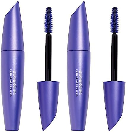 Covergirl Lash Blast Fusion Water-Resistant Mascara, Black (Pack of 2)