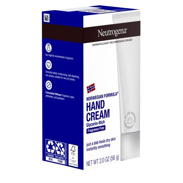 Neutrogena Norwegian Formula Hand Cream Fragrance Free 2 OZ - Buy Packs and Save (Pack of 3)