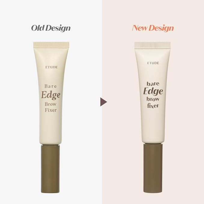 ETUDE Bare Edge Brow Fixer, Strong Brow Fixer, Long-Lasting Hold, Gel Type, Sheer Brown Color, Korean Makeup, Beauty (0.247 Ounce)