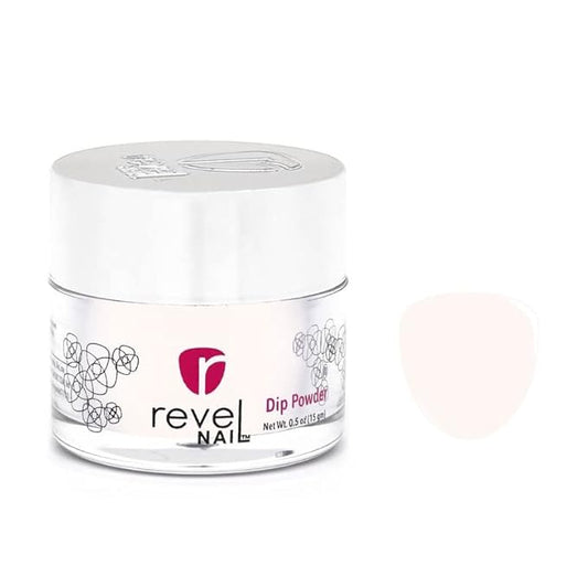Revel Nail Dip Powder - White Dip Powder for Nails, Chip Resistant Dip Nail Powder with Vitamin E and Calcium, DIY Manicure, Bette