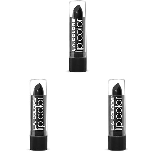 L.A. COLORS Moisture Rich Lip Color, Black Velvet CML538 (Pack of 3)
