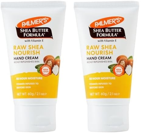 Palmer's Shea Formula Raw Shea Hand Cream with Vitamin E, 2.1 Ounce (Pack of 2)