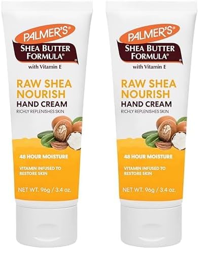 Palmer's Shea Butter Formula Hand Cream for Dry, Cracked Skin. Travel Size Hand Lotion, 3.4 Ounce (Pack of 2)