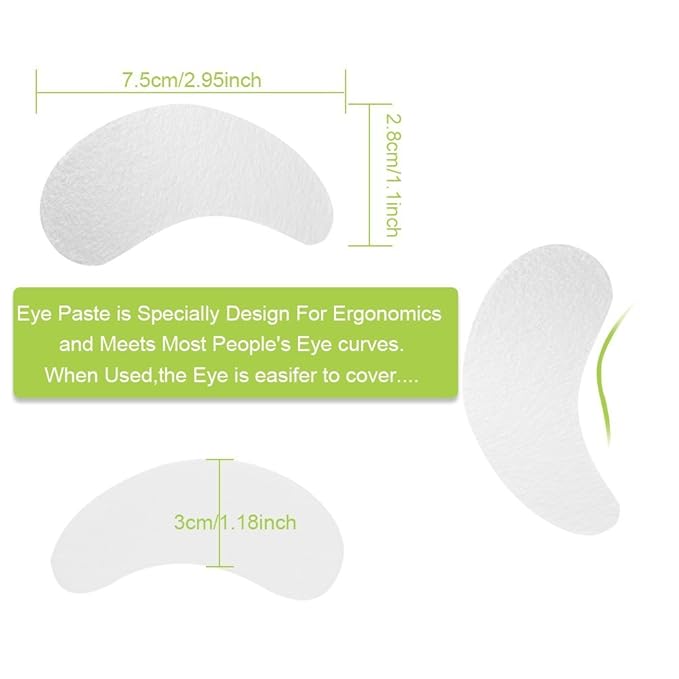100 Pairs Under Eye Pads, Lint Free Lash Extension Under Eye Patches for Eyelash Extension,Eye Mask Beauty Tool (FOX)