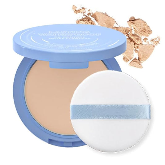 Mallofusa Matte Face Makeup Loose Powder Fine Silk Texture Honey Powder Fixed Makeup Powder Soft Light Water Proofing (#3) Dark complexion