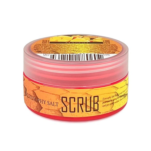 Estesophy Salt Scrub_Mango_Korean Salt Body Scrub, Salt Massge, Salt Soap, Body Care, Mango Salt Shower 4.2oz (120g)