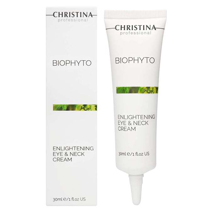'-CHRISTINA- Bio Phyto Enlightening Eye and Neck Cream with Vitamin E | Under Eye Cream with Gentle Hydration and Rejuvenating Effect for All Skin Types 30ml