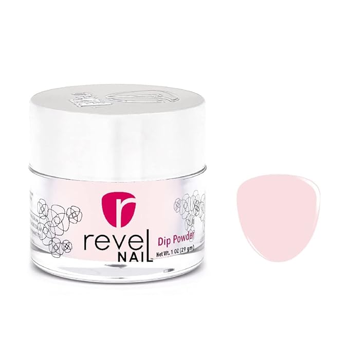 Revel Nail Dip Powder - Light Pink for Professional Nails, DIY Nail Art Supplies - Erica, 1 Oz