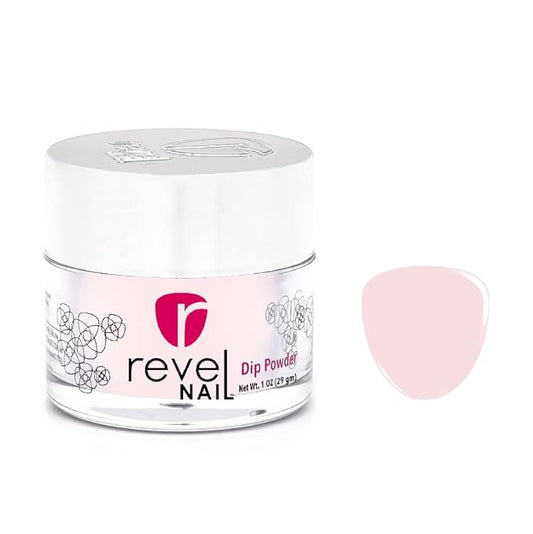 Revel Nail Dip Powder - Light Pink for Professional Nails, DIY Nail Art Supplies - Erica, 1 Oz