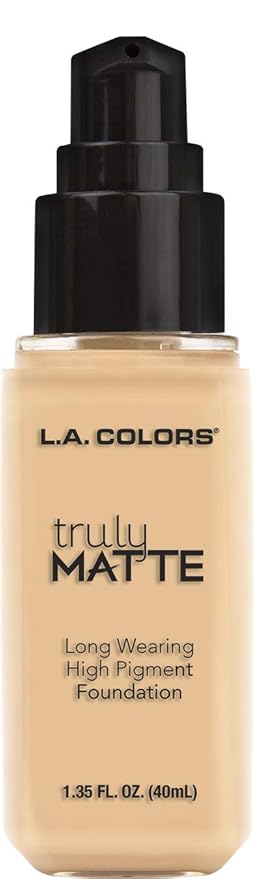 L.A. COLORS Truly Matte Foundation, Porcelain CLM351