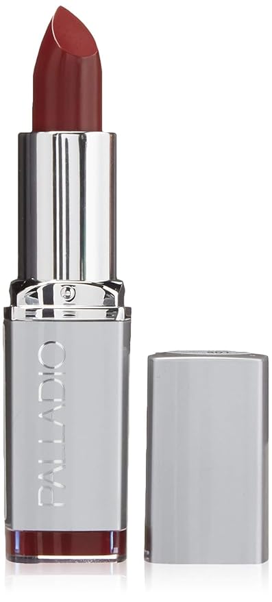 Palladio Herbal Lipstick, Rich Pigmented and Creamy Lip Color, Infused with Safflower, Ginseng, Ginkgo Biloba, Camellia and Aloe, Prevents Lips from Drying, Combats Fine Lines, Long Lasting, Juniper