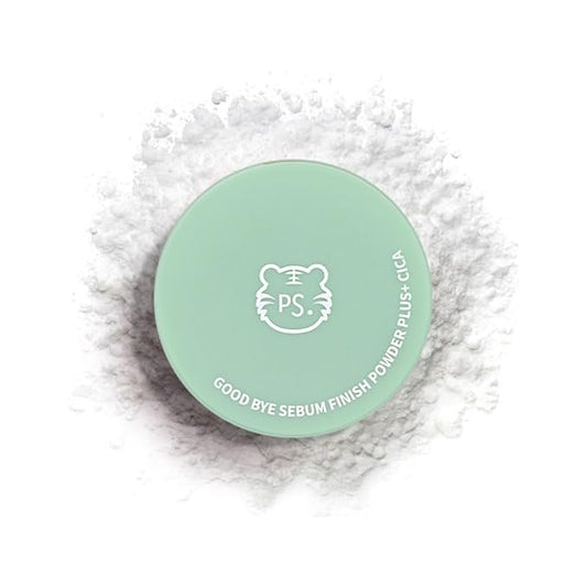 Goodbye Sebum Control Finish Powder 5g – Lightweight CICA Face & Hairline Powder for Oil Control and Long-Lasting Soft Matte Finish (CICA)