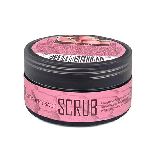 Estesophy Salt Scrub_Peach Korean Salt Body Scrub, Salt Massge, Salt Soap, Body Care, Peach Salt Shower 4.2oz (120g)