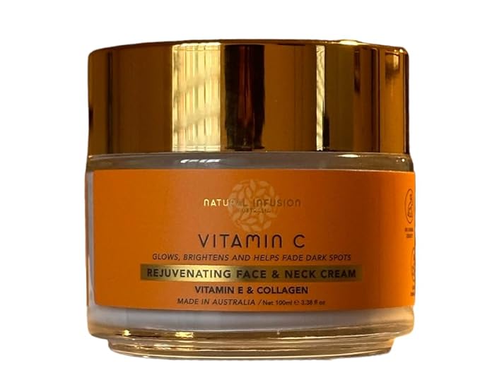 Vitamin C Rejuvenating Face & Neck Cream Glows, Brightens & helps Fade Dark Spots With Vitamin E & Collagen For Women & Men
