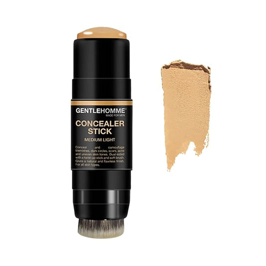 Men's Concealer Stick with Brush for Dark Circles Eraser, Medium Light