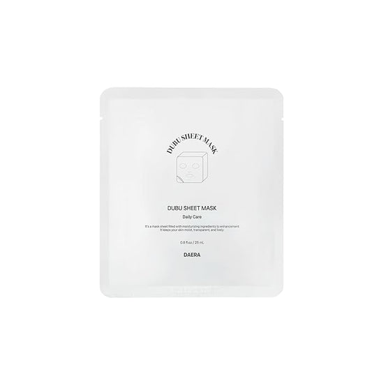 Korean DUBU 5 Sheets x Facial Mask, Deep Hydrating Repairing Nourishing for Dry and Sensitive Skin, Panthenol, Niacinamide, Adenosin, Korean Moisturizer, Korean Glass Skin