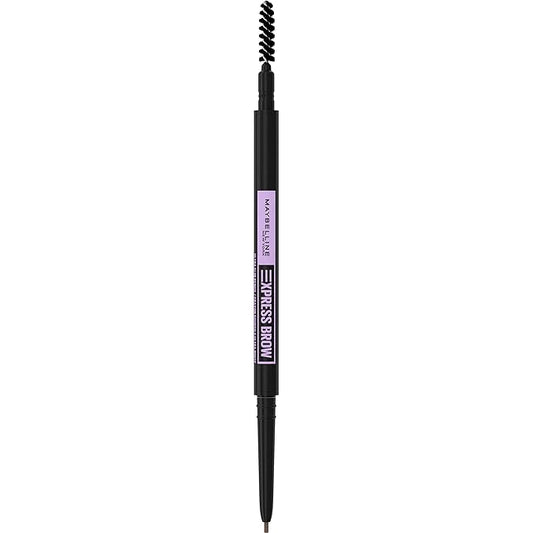 Maybelline Express Brow Ultra Slim Eyebrow Makeup, Brow Pencil with Precision Tip and Spoolie for Defined Eyebrows, Ash Brown, 1 Count