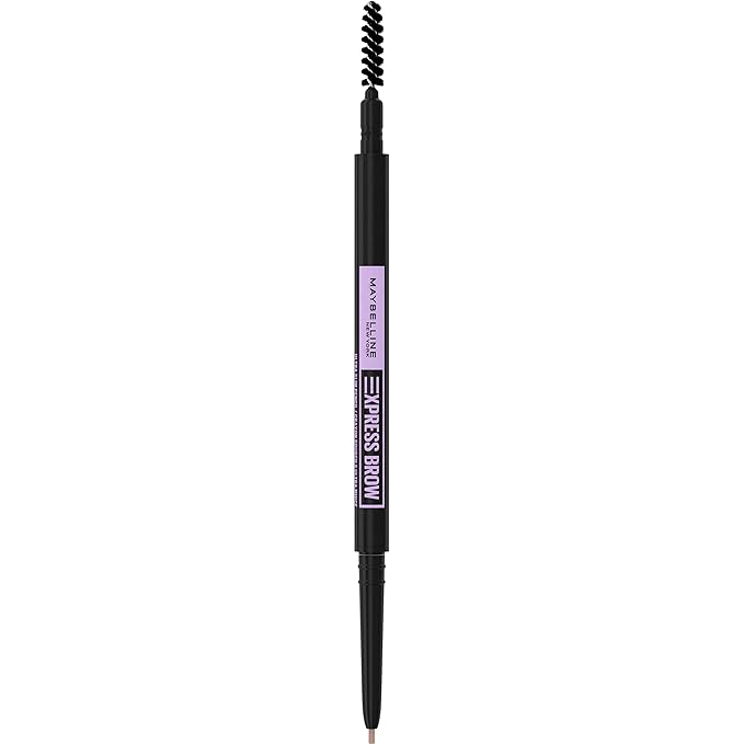 Maybelline Express Brow Ultra Slim Eyebrow Makeup, Brow Pencil with Precision Tip and Spoolie for Defined Eyebrows, Taupe, 1 Count