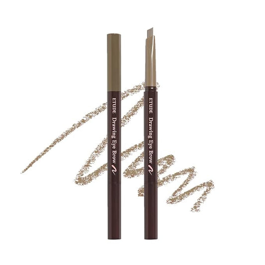 ETUDE Drawing Eye Brow - Light Brown | Long-Lasting Eyebrow Pencil for Soft Textured Natural Daily Look Eyebrow, Korean Makeup, Kbeauty, Perfect for Gift