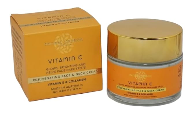 Vitamin C Rejuvenating Face & Neck Cream Glows, Brightens & helps Fade Dark Spots With Vitamin E & Collagen For Women & Men