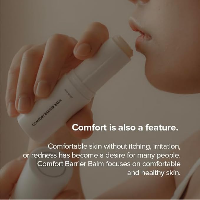 Comfort barrier balm 0.35 oz / 10g. Certified COSMOS Organic moisturizing and soothing facial balm stick.