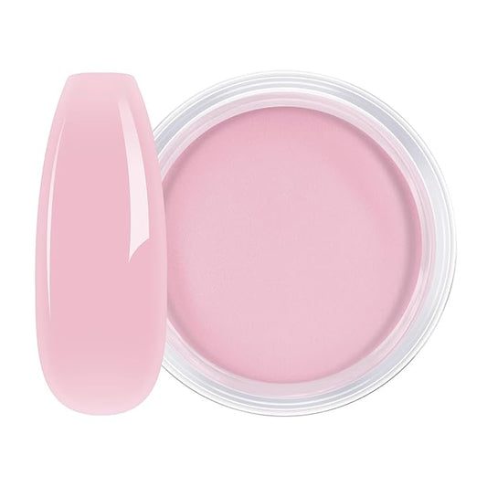 AILLSA Nail Dip Powder Sheer Pink Nail Dipping Powder Translucent Jelly Nude Pink Dip Powder Colors for Nail Art French Manicure at Home Easy to Use Neutral Dip Powder for Valentine's Day Gift (1 Oz)