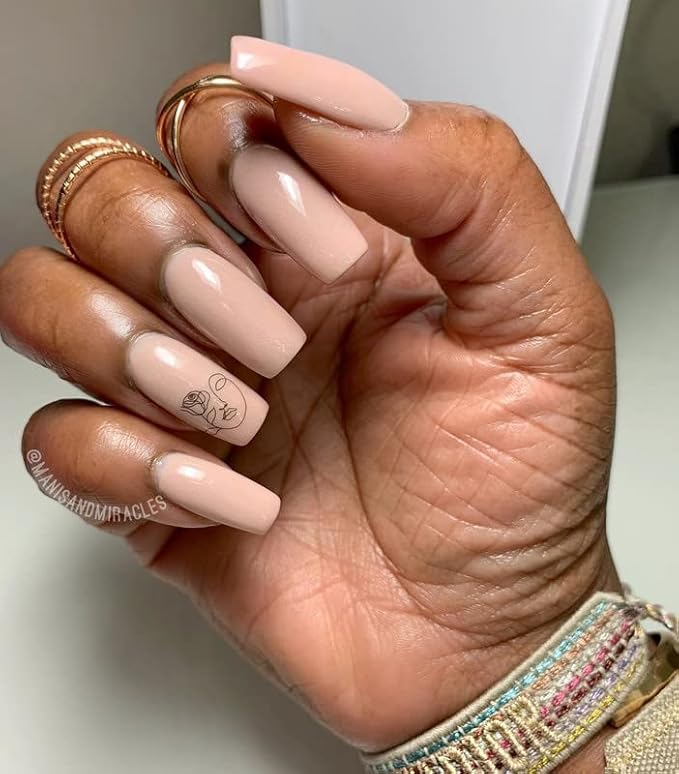 Revel Nail Dip Powder - Nude Dip Powder for Nails, Chip Resistant Dip Nail Powder with Vitamin E and Calcium, DIY Manicure, Itzel