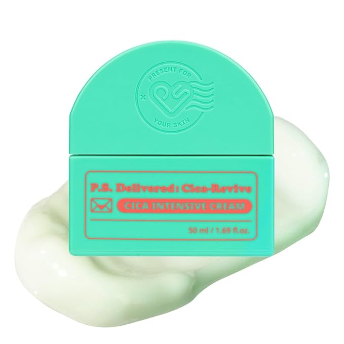 CICA-REVIVE Face Intensive Cream – K-Beauty Korean Skin Care for Regenrating, Repairing & Soothing – Vegan Friendly – For Sensitive & All type Skin, 50ml, 1.69 fl.oz.